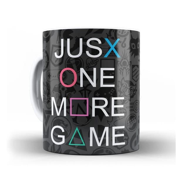 Caneca Gamer Personalizada - Just One More Game