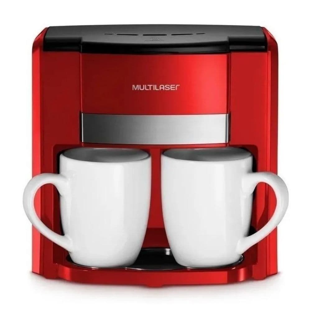 Cafeteira Eletrica 220v 450w 2 Xicaras Vermelho Multilaser