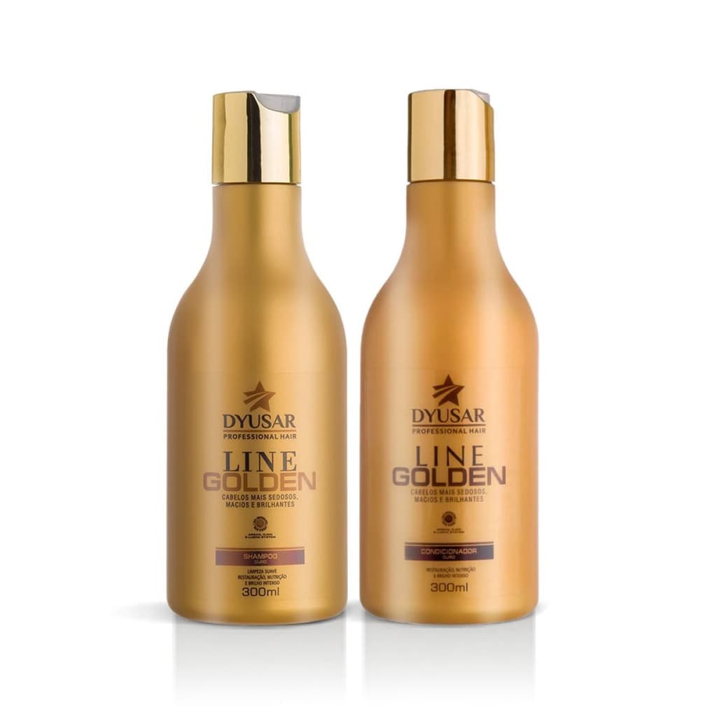 Kit Shampoo e Condicionador Line Golden 300mL da Dyusar