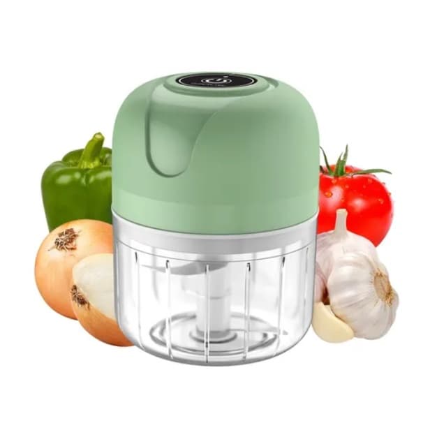 Triturador De Alho Cebola Legumes Eletrico Portátil - 250ml
