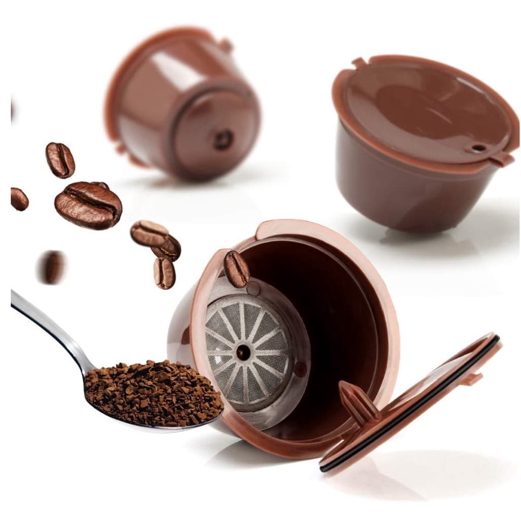 Cápsula com Filtro Reutilizável Dolce Gusto Copo Filtro Da Cápsula De Café Nescafe Caps Recarregável Até 150x