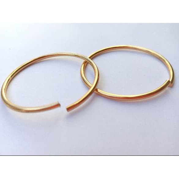Argolas para Porta Guardanapo  1 Volta - DOURADO - 25 UNIDADES