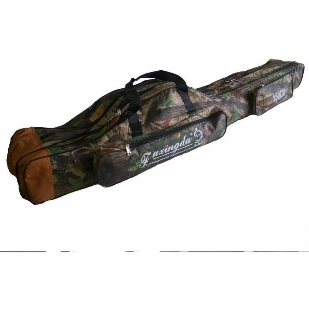 Bolsa Porta Vara De Pesca 150cm Com 3 Ziper Bolso N Laterais