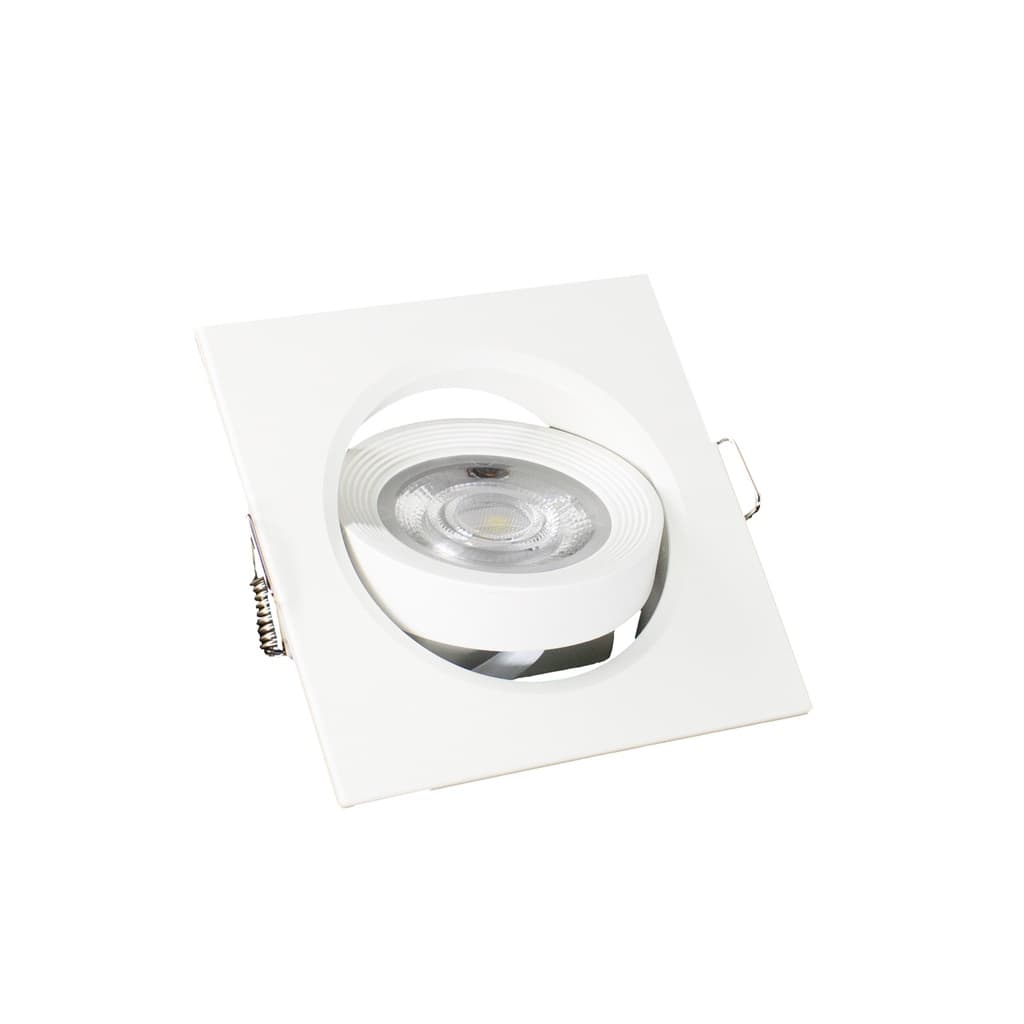 Kit 10 Spots Led 3w Fênix Kian Quadrado Direcionável