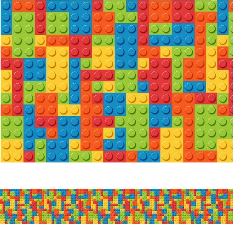 Kit 4 Faixas Decorativa Adesiva Infantil Lego Quarto