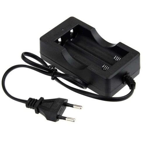 CARREGADOR DE BATERIA GRANDE 18650 DUPLO PARA LANTERNA RÁDIOS ELETRÔNICOS