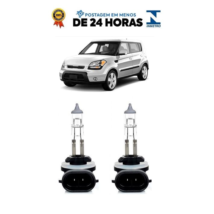 Par Lampada Farol de Milha Kia Soul 2009 2010 2011 2012 2013 2014 2015 2016 H27