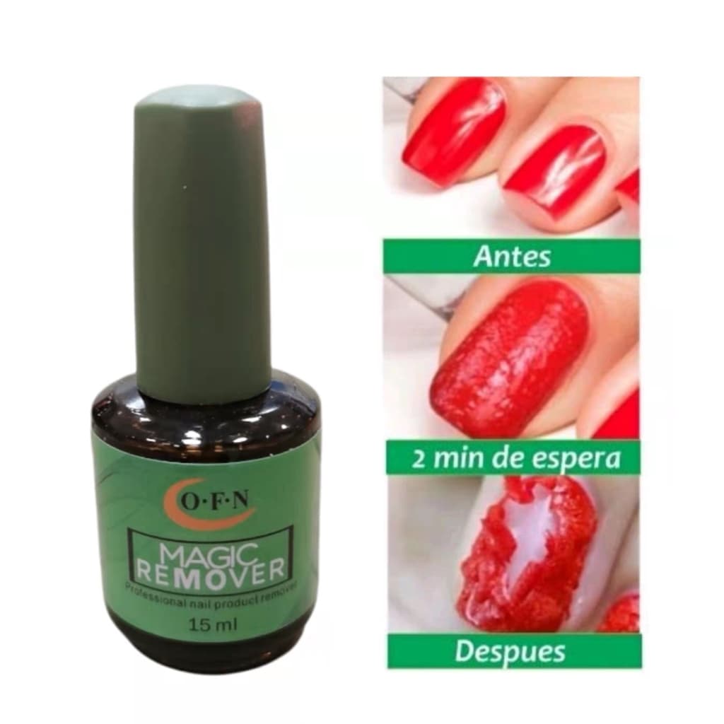 Removedor Magic Remover Para Esmalte em Gel unhas