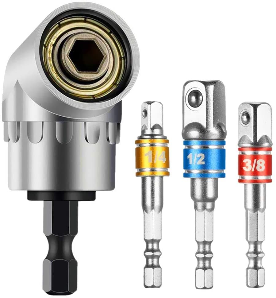 3 Pçs 1/4 3/8 1/2 " Conjunto De Adaptador De Soquete Universal Extensão Chave De Fenda Magnética Hex Eixo Parafuso Potên
