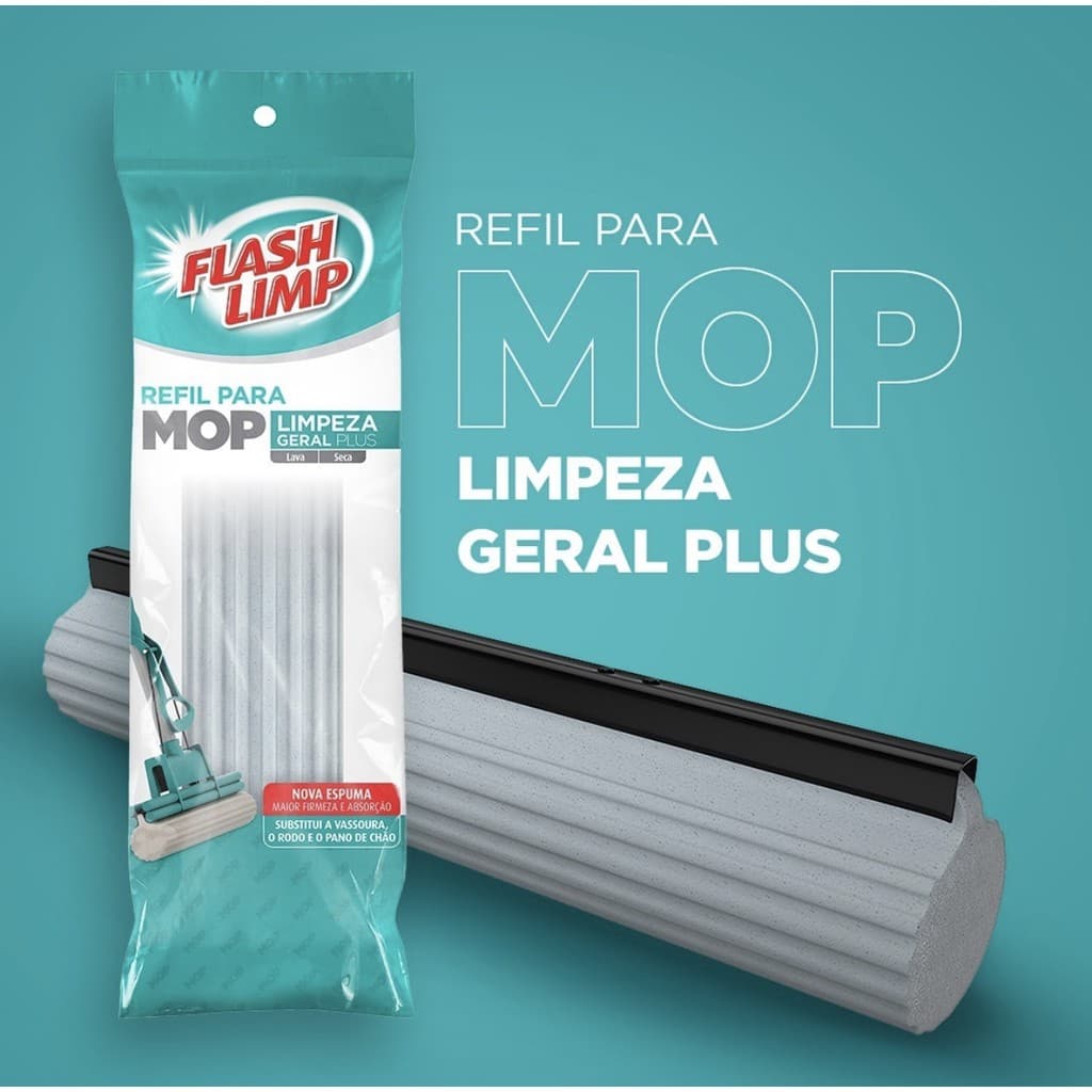 REFIL MOP - Limpeza Geral Plus - FlashLimp