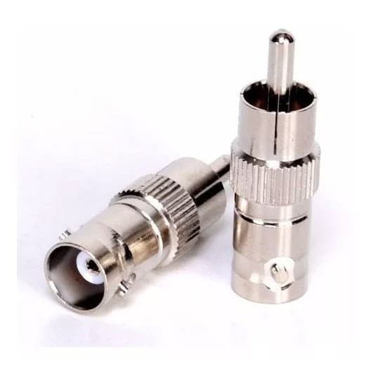 10pcs Conector Bnc Femea Rca Macho Cftv Tv Camera Adaptador