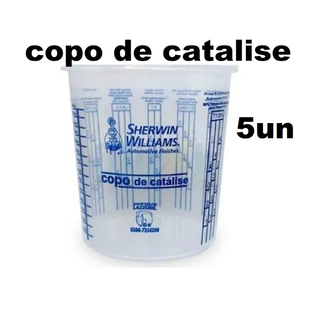 Copo De Catalise 450ml 5 Unidades Lazzuril Sherwin Willians