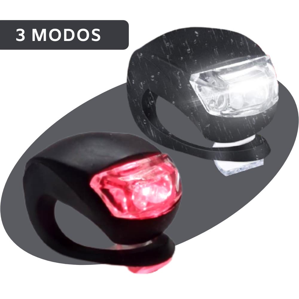 Lanterna Bicicleta Sinalizador Led 2 Cores Sapinho Bike