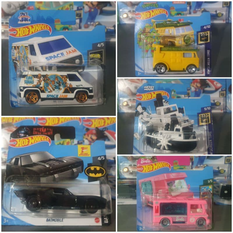 Carrinhos HOT WHELLS tematicos