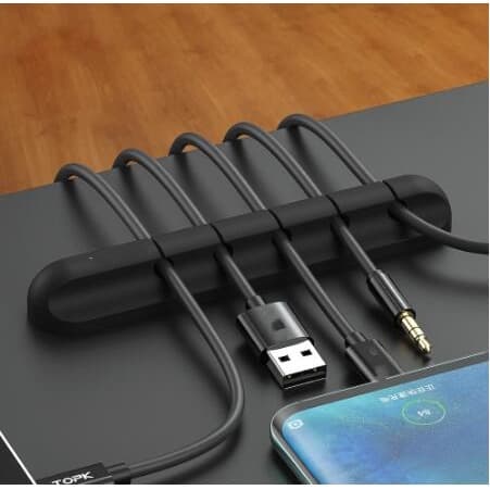 Cabo Organizador Silicone Gestão Tidy Organizador Enrollador De Cabo Usb Desktop Clips Cabo Suporte Para Mouse Fone De Ouvido Fio