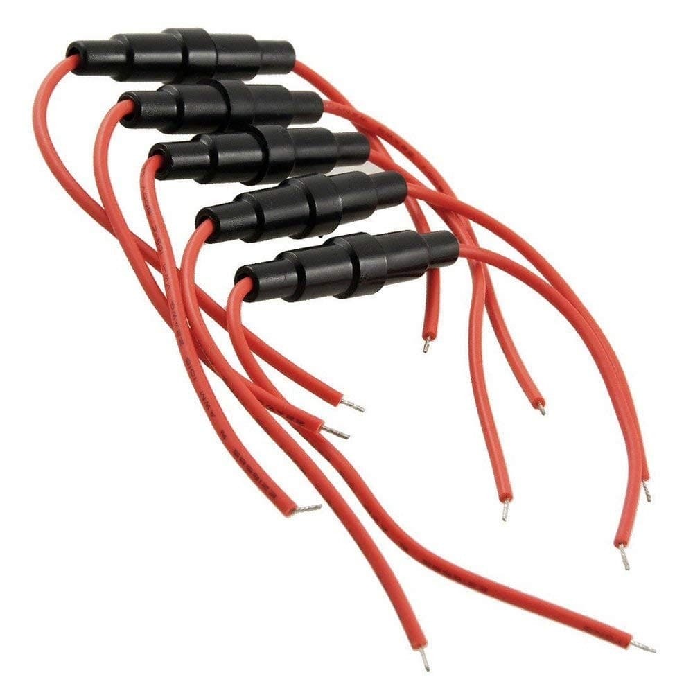 Porta fusível 5x20 6x30 mm caixa de fusiveis fusivel de vidro capa suporte carro moto barco F103C 5x20mm 6x30mm