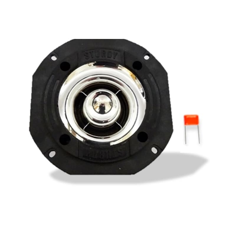 Super Tweeter Sturdy 120 Watts RMS Cromado + capacitor