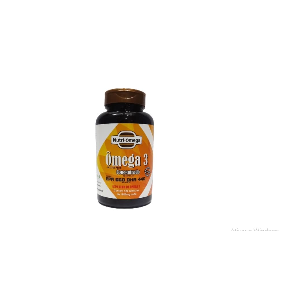 Omega 3 Com Selo de Qualidade MEG-3 - EPA 660 DHA 440 - Frasco Com 120 Capsulas.
