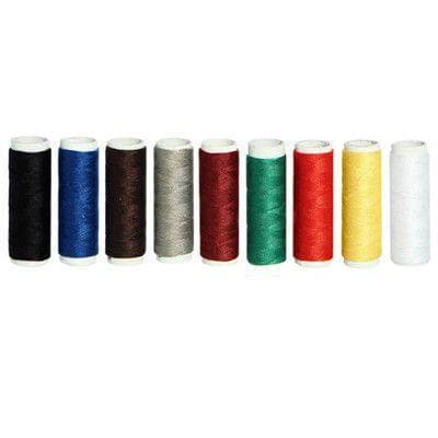 10 ou 2 unidades Linhas P/ Máquina Costura Carretel Tubo Preto Branco e Cores Diversas  [SIGA-me]