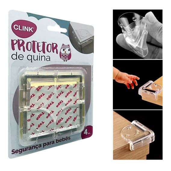 4 Unidades Protetor De Quina Bebe Protetor De Canto Mesa Protege Bebe Criança Pronta Entrega Envio Imediato