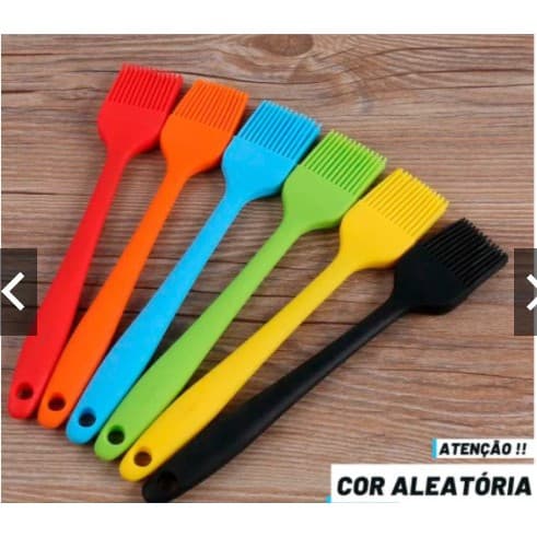 Pincel Culinário Silicone Pincelar Cozinha 24cm Untar Forma