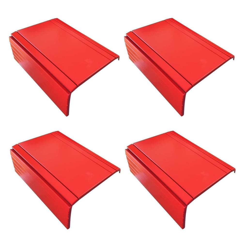 Kit 04un Esteiras Bandeja Reta Flexivel P/ Braço Sofá Vermelha