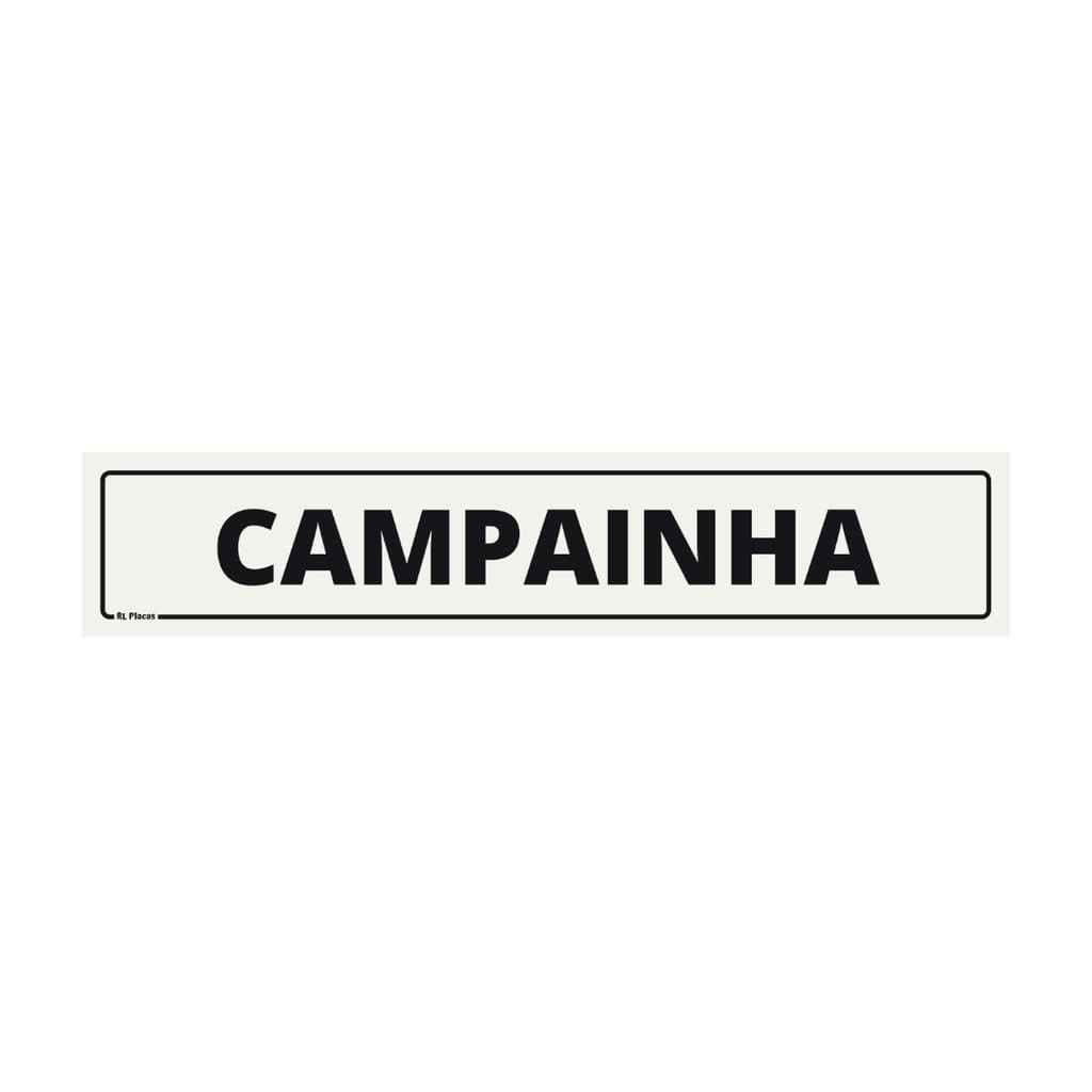 Placa de Sinalização Campainha 25x05