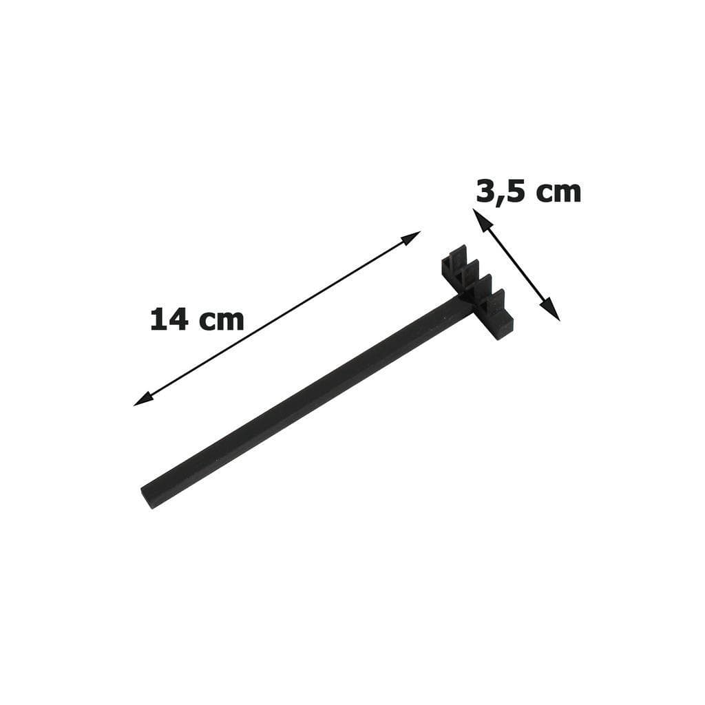 Jardim Zen Ancinho De Madeira Mini Rastelo MDF Preto