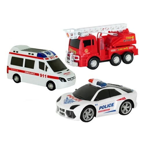 BRINQUEDO kit 3 Carros de Policia,Ambulancia e Bombeiro