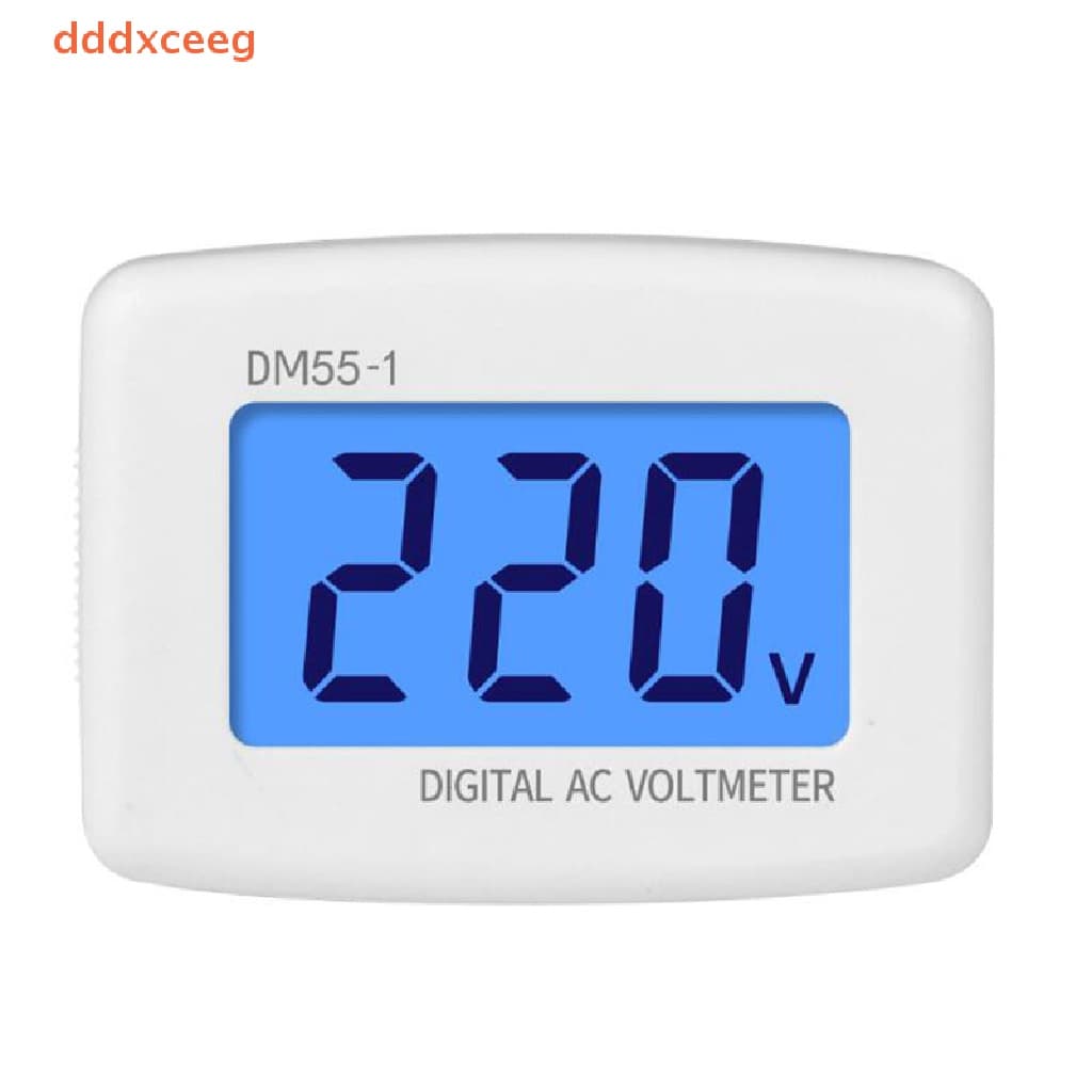 [dddxceeg] AC 80-300V Voltímetro Digital EU US Plug DM55-1 Tela LCD Testador De Tensão De Soquete