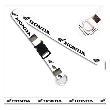 Chaveiro Honda Honda Branco C0718p Argola Italiana Engate