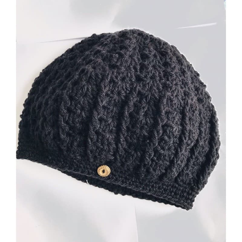 Gorro Touca Crochê Adulto Outono Inverno Moda Feminina Tendência Boina