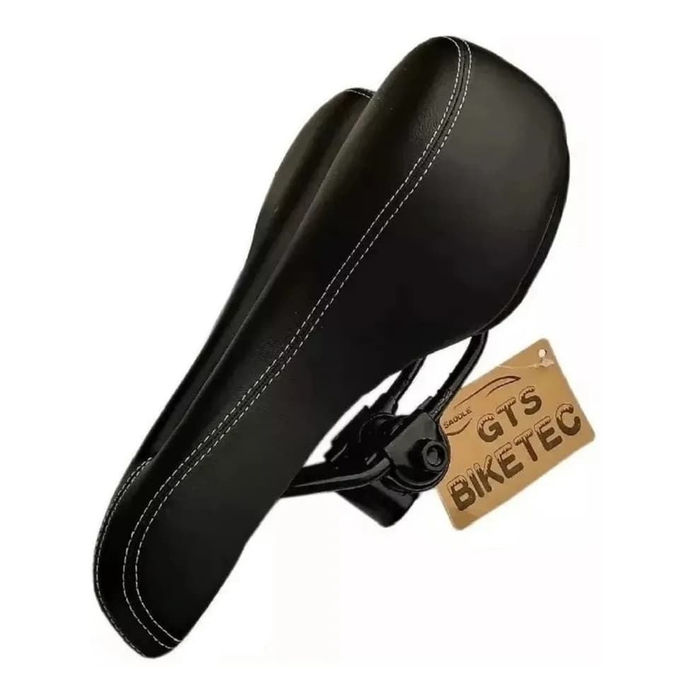 Banco Selim Vazado Gts Biketec Spinning Preto Confortável para bicicletas aro 20 24 26 e 29 muito confortavel