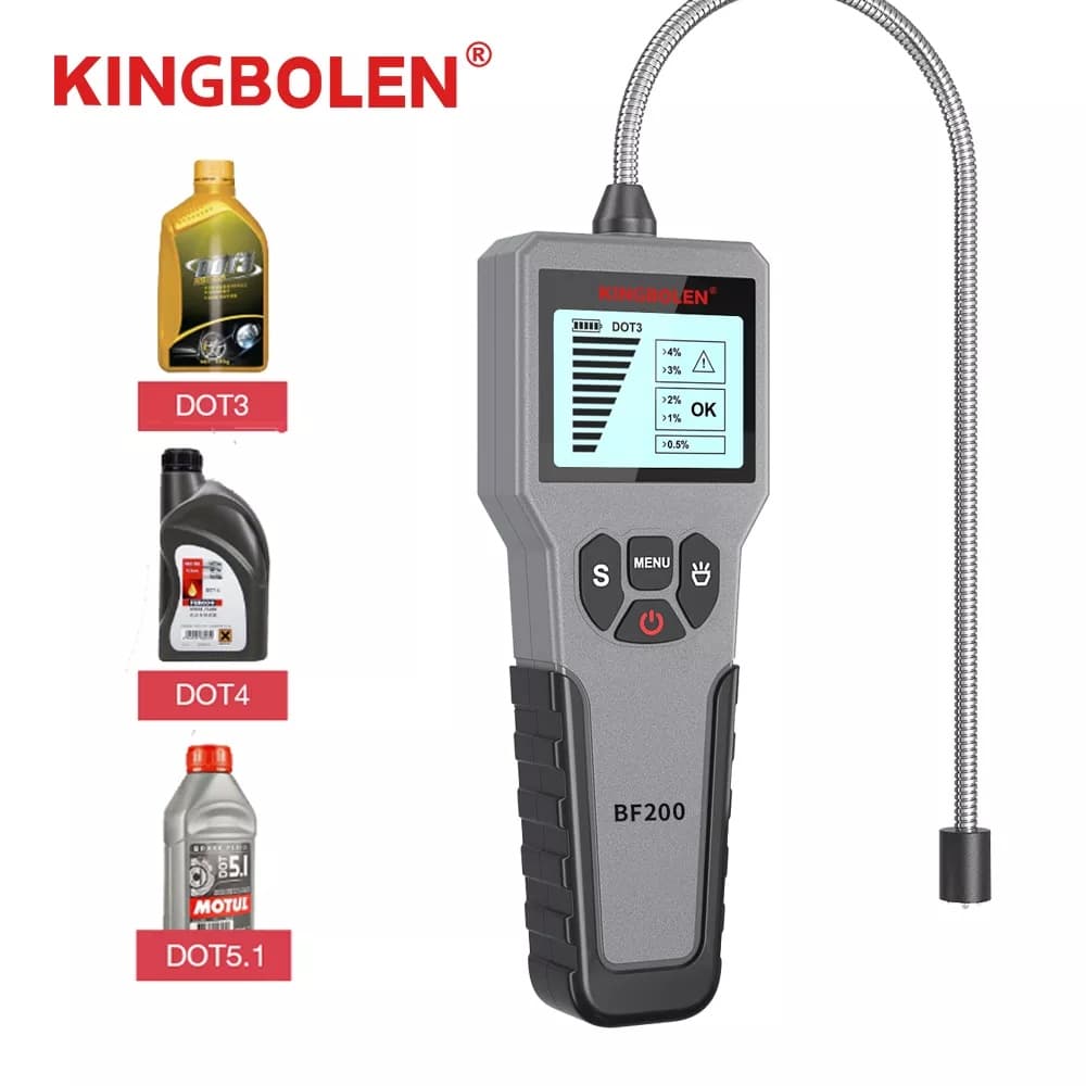 KINGBOLEN BF200 Fluido De Freio Testador Display LCD Digital DY23B Além Do Ponto 3/4/5.1 Automotivo Ferramenta De Teste BF 200 obd