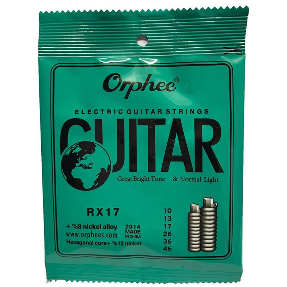 Kit 10 Encordoamento Guitarra Orphee Rx17 0.10