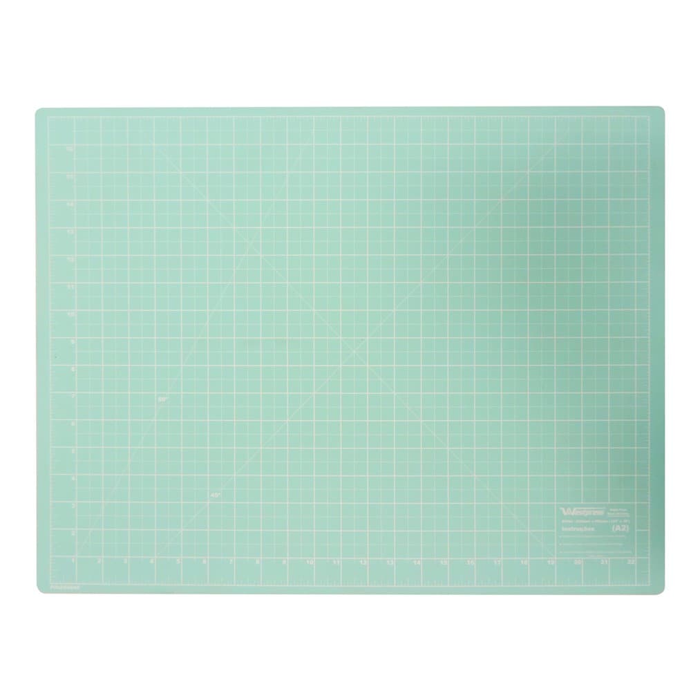 Base para Corte de Tecidos Patchwork e Scrapbook Frente e Verso 60 X 45 - Azul Turquesa