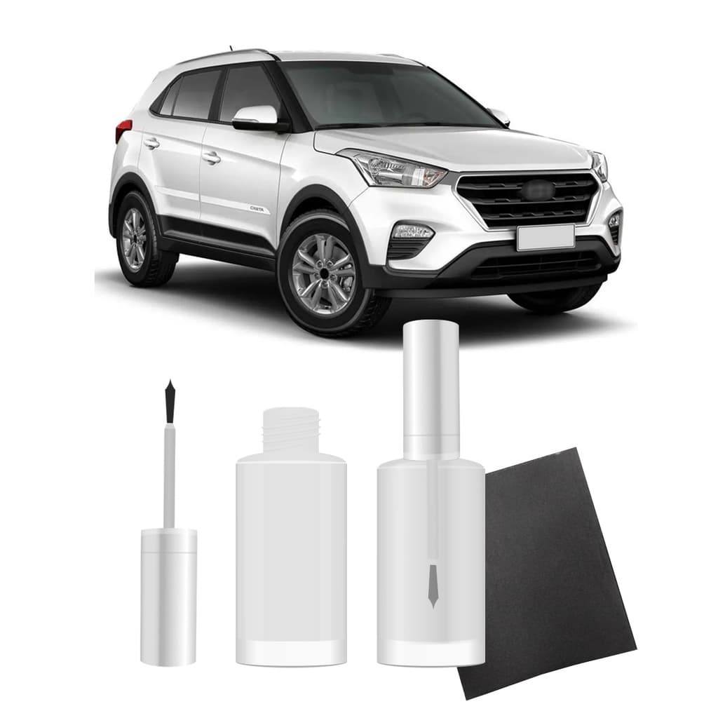 Tinta Tira Risco Automotivo Carro Creta 2017 2018 2019 2020 Branco Polar