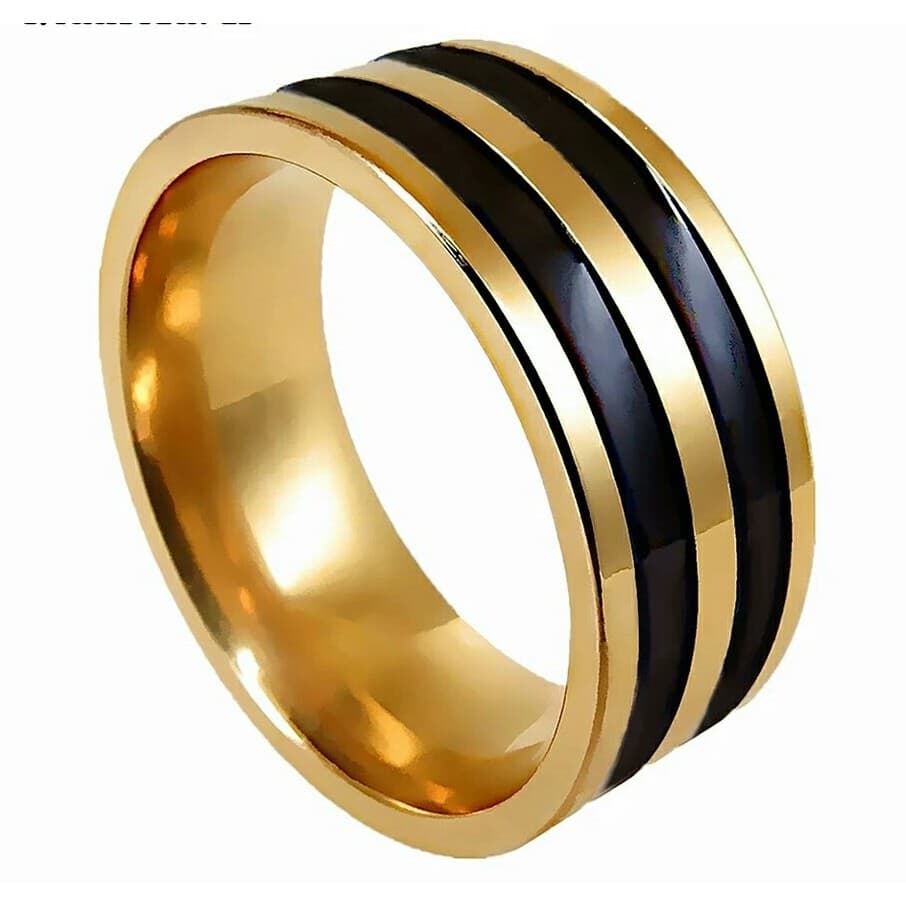 Aliança 8mm de Tungstênio Banhada Ródio