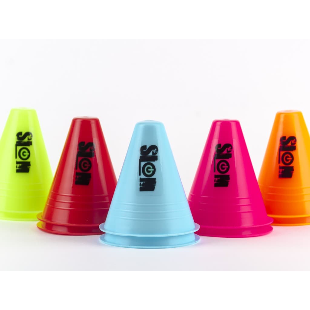 Cones para slalom, cones para manobras, patins, skate. cones para treino, kit com 20 unidades