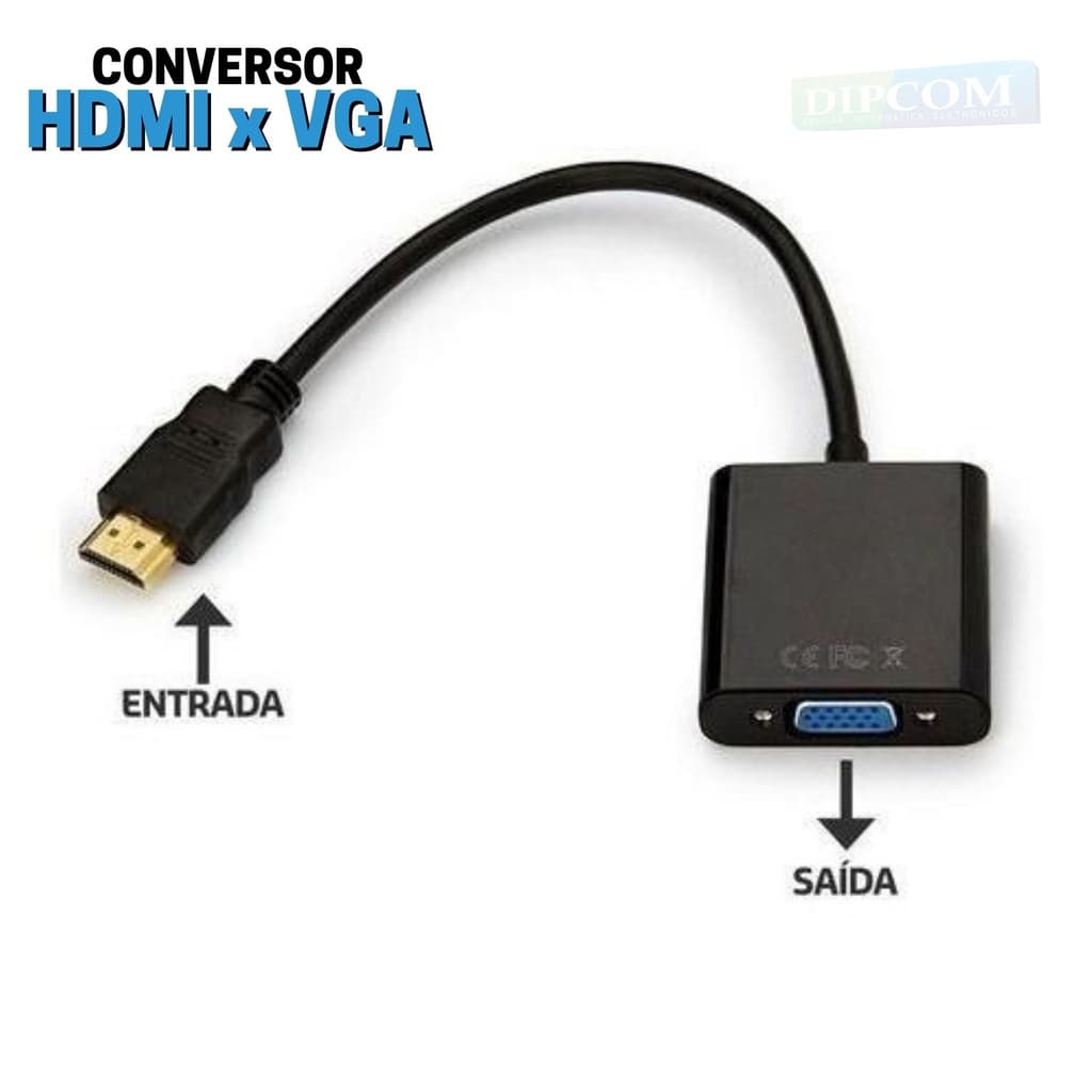 Conversor HDMI x VGA - FULL HD 1080P (HDMI2VGA)