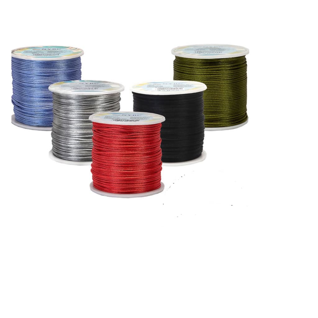Rabo de Rato Cordão Com 100 Metro Cetim 1mm  Diversas Cores