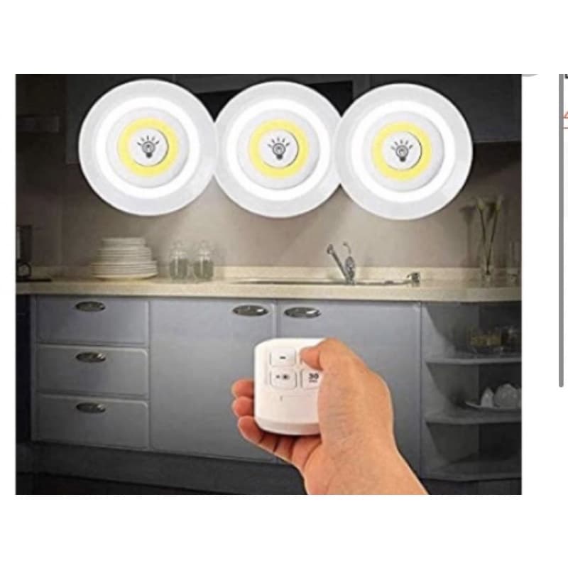 LUMINÁRIA CONTROLE REMOTO Sem Fio Com Controle Remoto Kit C/ 3 LFX-2002