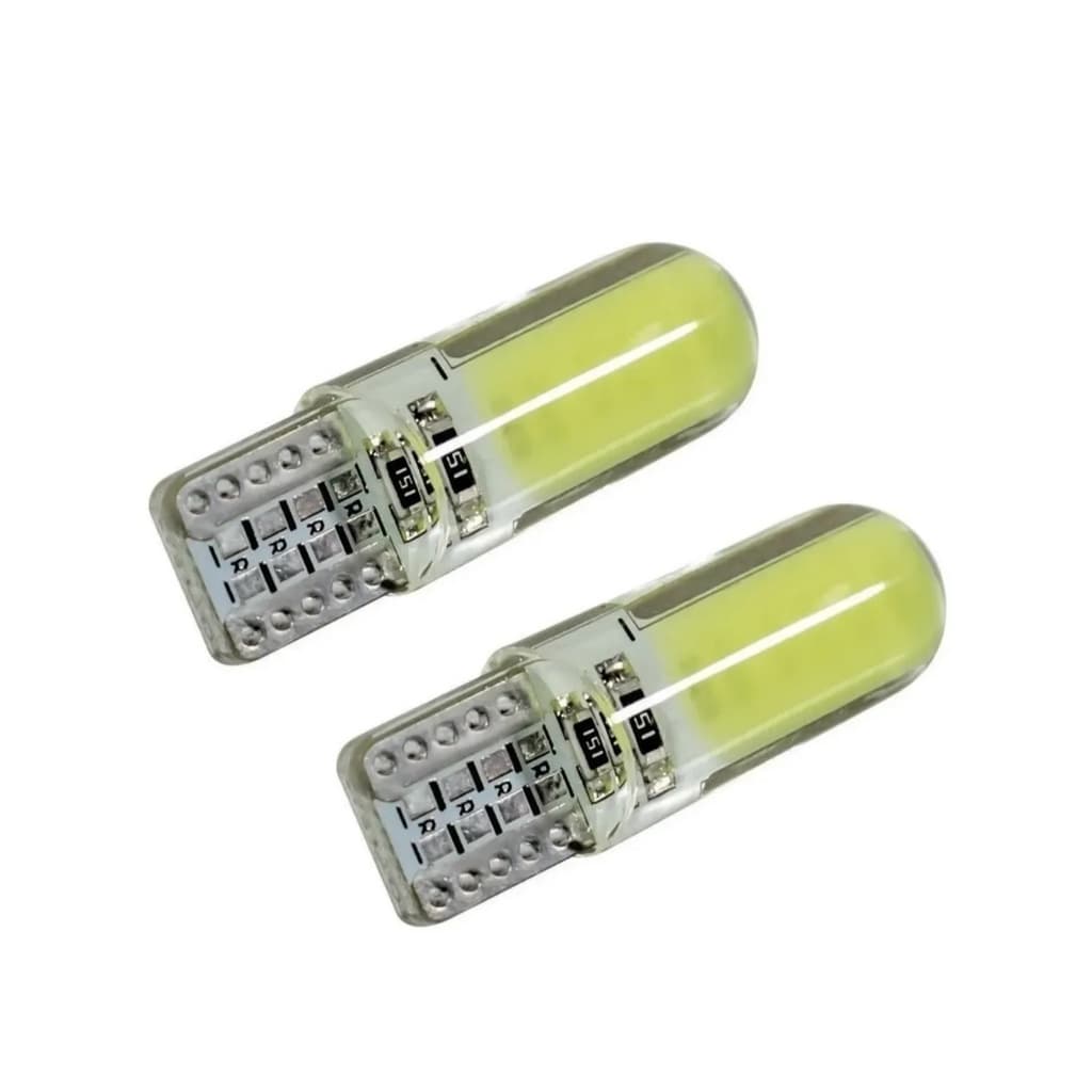 Par Lâmpada Led Pingo T10 Cob 6500k luz interna cortesia