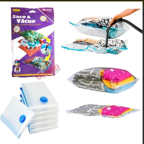 Sacos Á Vácuo 70x100 Jumbo Edredom Cobertor Almofadas