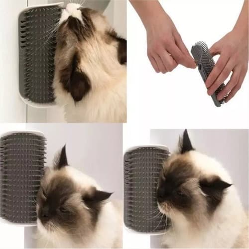 Escova Removedora Massagedora Pelos Cats Felinos Pet Catnip