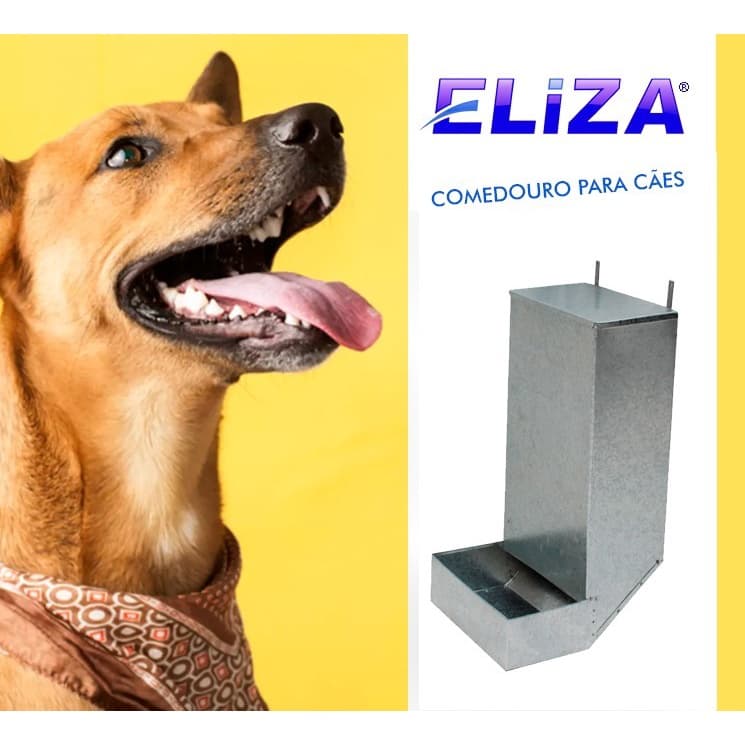 Comedouro Cães E Gatos 04kg Automático galvanizado