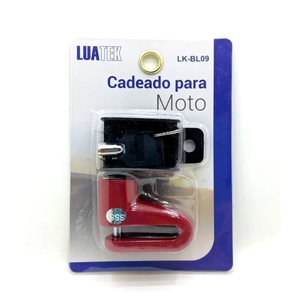 Cadeado Trava Para Disco Freio Moto Antifurto Universal LK-BL-09