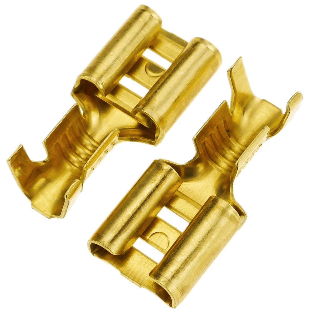 50X Terminal Encaixe Femea Faston Automotivo 6,3mm (50 Pçs)