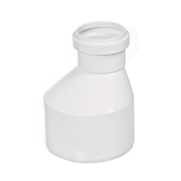 Redução Excêntrica PVC para Esgoto 100x50mm ou 4"x2" Plastilit
