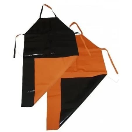 Avental de Lona Kp 1000 Impermeável Dupla Face Laranja e Preto 120 x 065